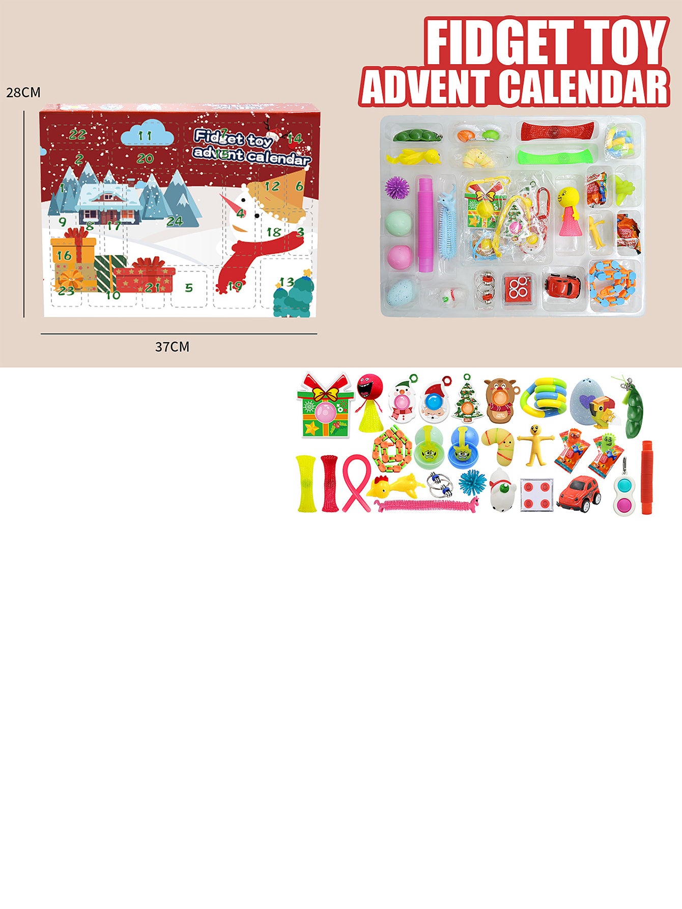 Christmas Tear-off Calendar Blind Box