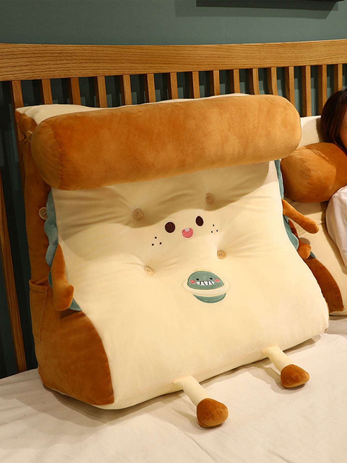 Headrest large backrest triangular pillow