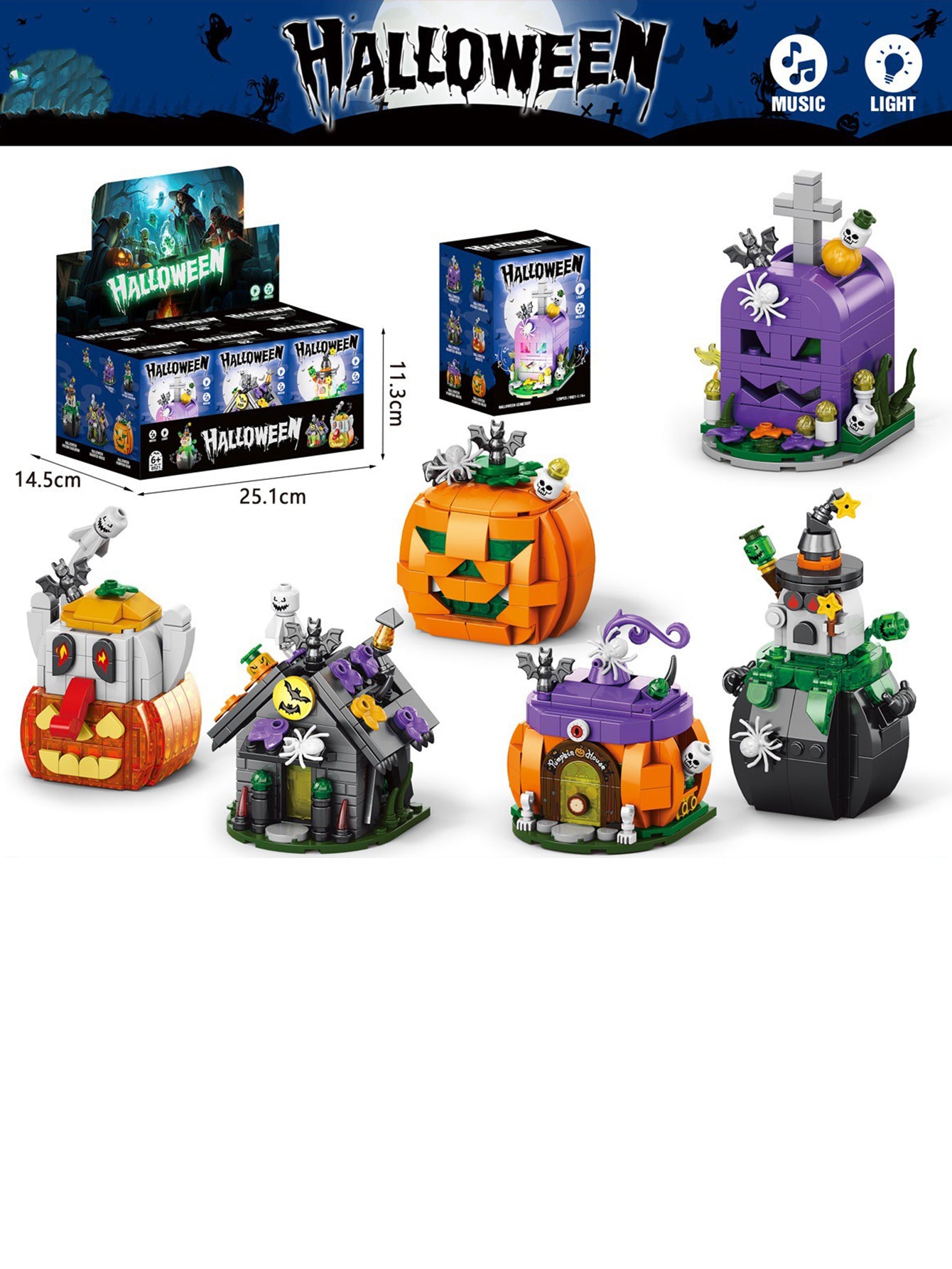 Christmas Building Block Countdown Calendar Blind Box Toy Set