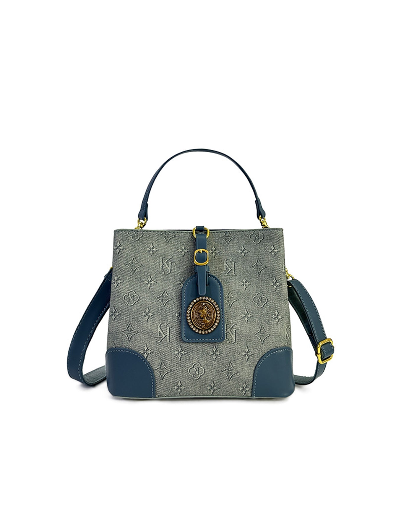 Retro Printed Tote Bucket Bag