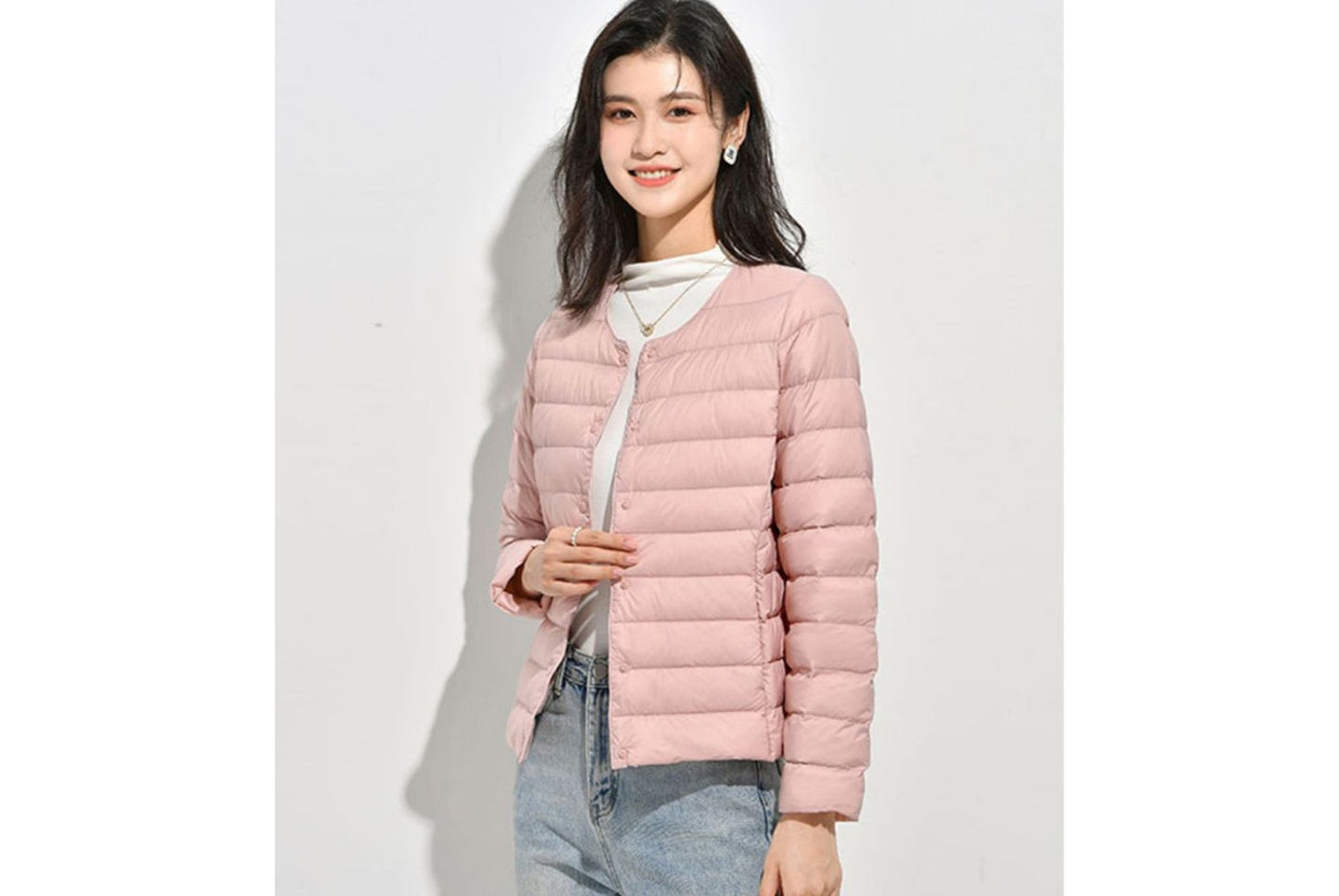 **Lightweight Down-Lined Down Jacket for Autumn/Winter (Warm Version)**