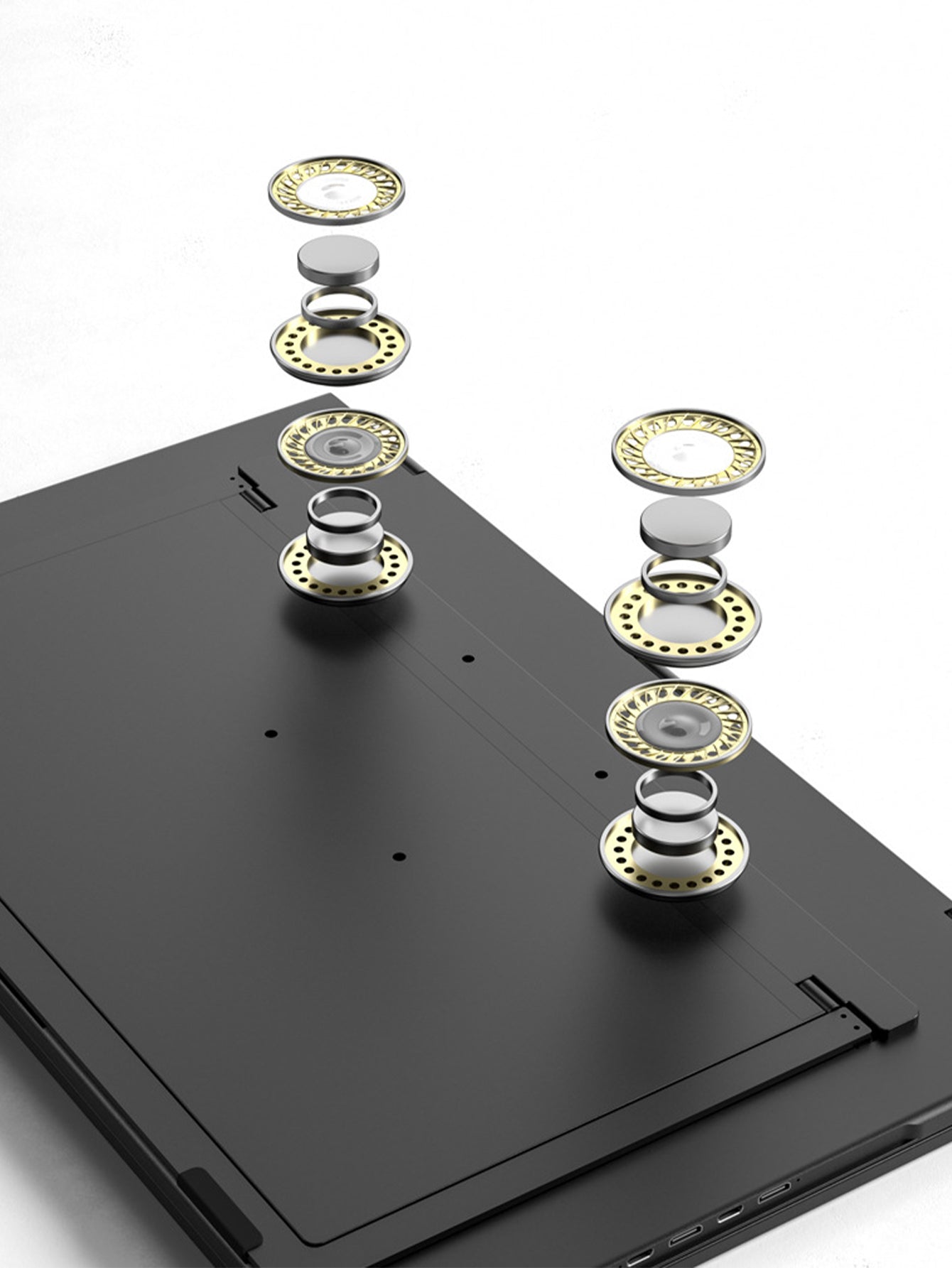 Touchscreen portable displa