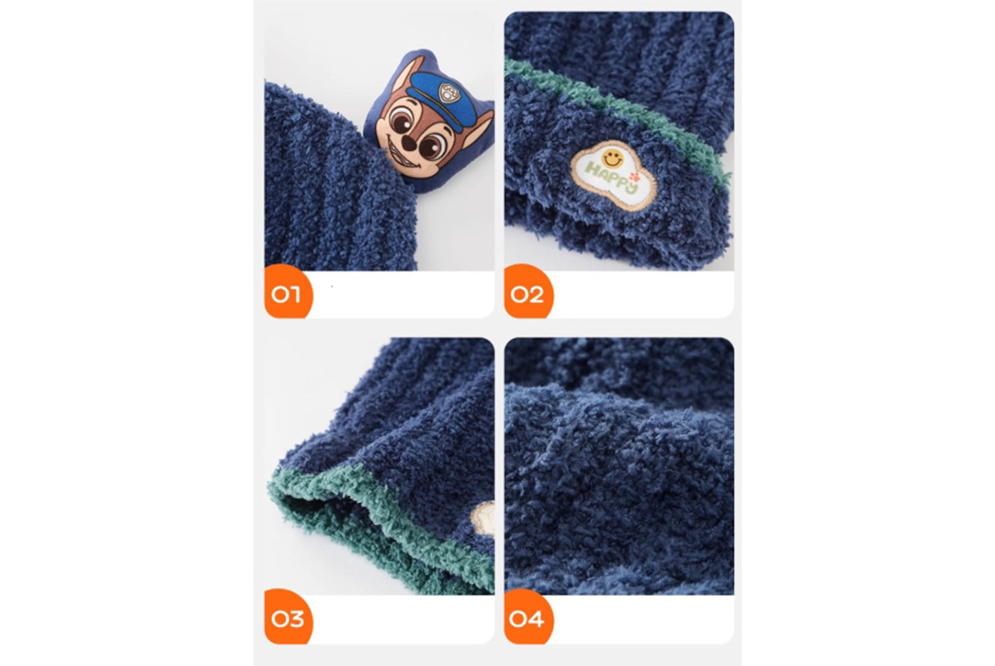 Children's Warm Half-Fleece Knit Hat