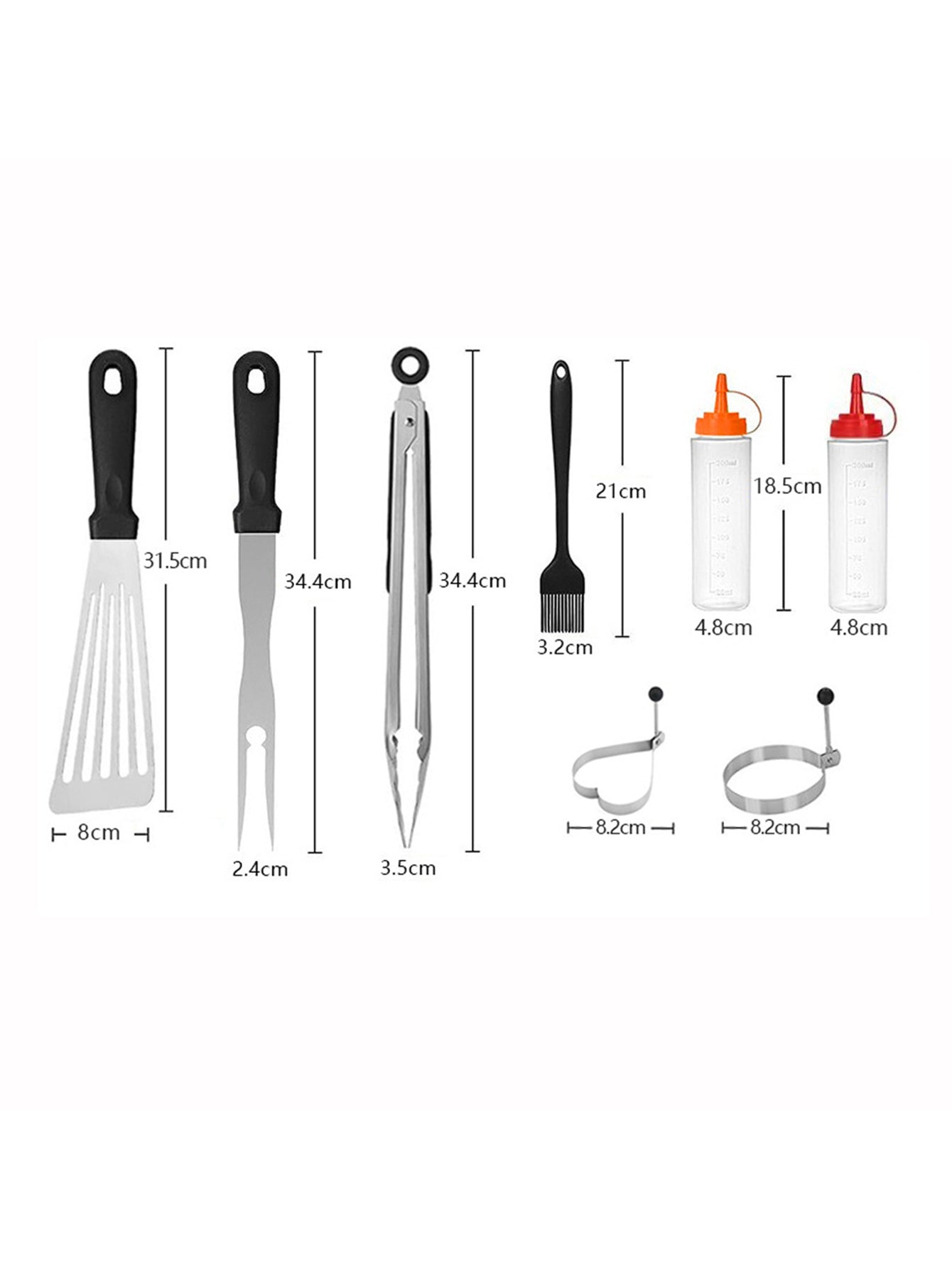 Camping BBQ stainless steel barbecue tool set