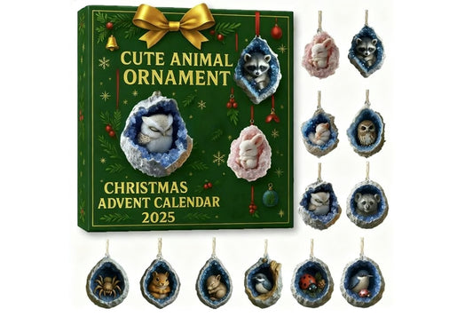 2025 Cute Animal Decorated Christmas Countdown Calendar