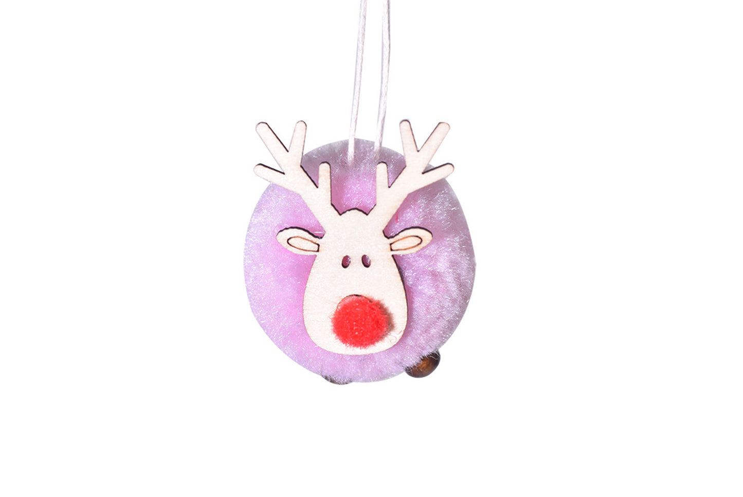 **Christmas Plush Deer Pendant - Holiday Decorative Figure**