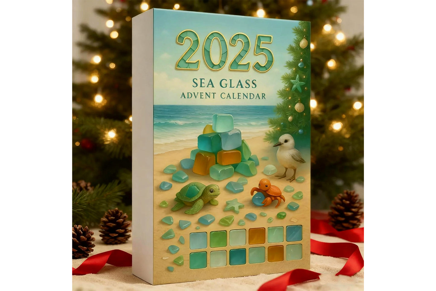 2025 Sea Glass Christmas Tree Advent Calendar
