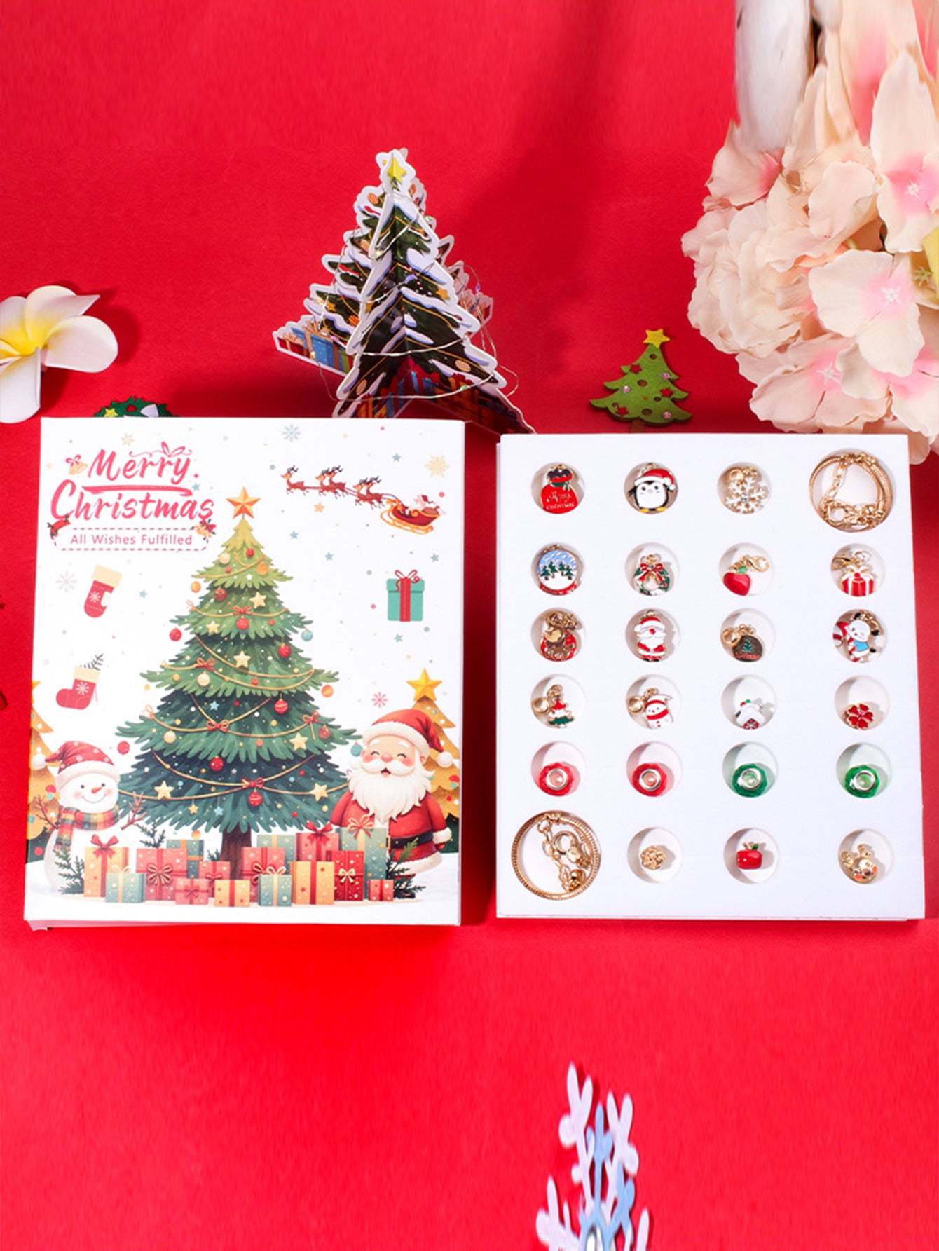 Rose Gold Series Christmas Advent Countdown Calendar