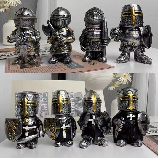 Dwarf Knight Resin Sculpture Ornament