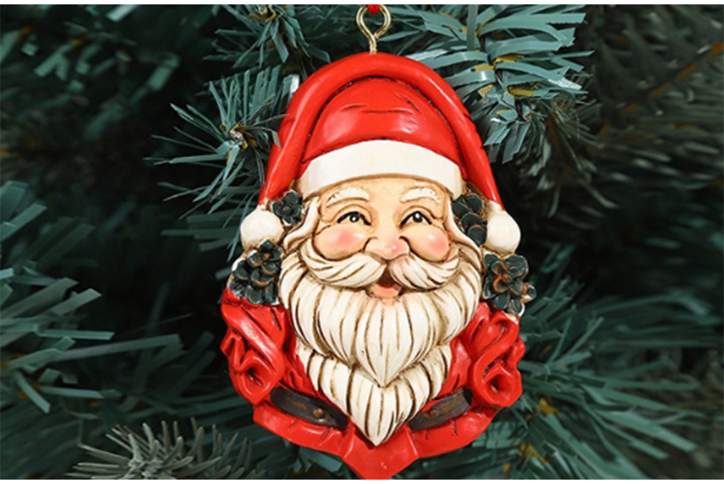 **Resin Christmas Tree Ornament Set**