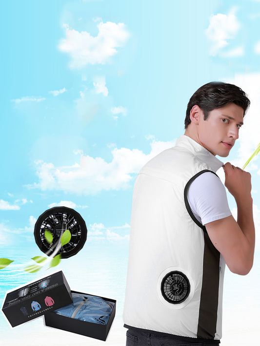 Summer fan vest air-conditioning clothing
