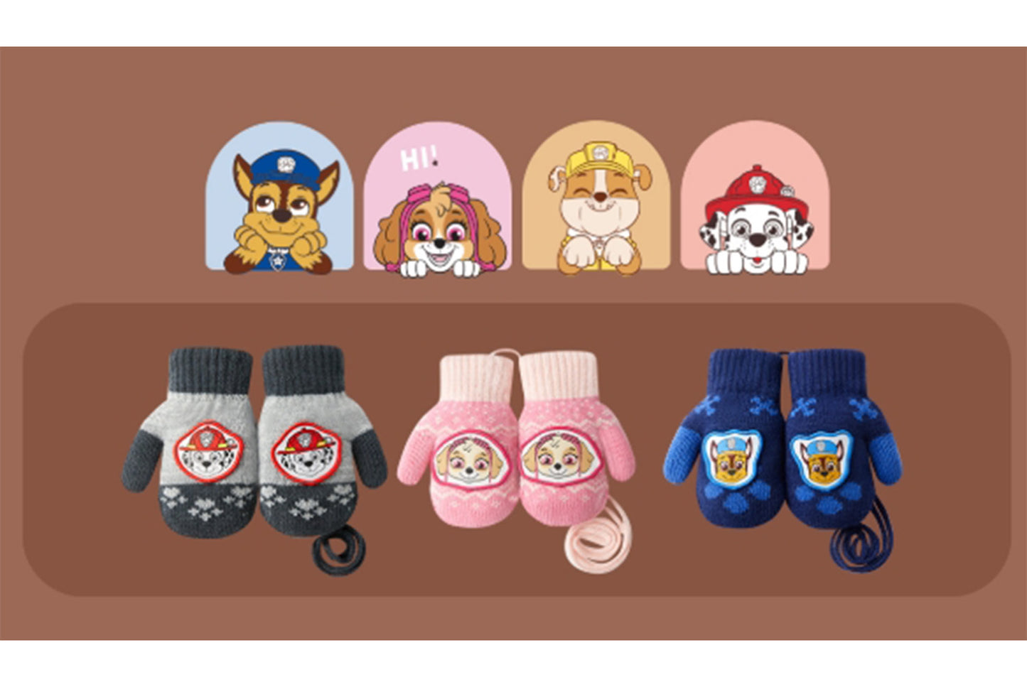 **Paw Patrol Children's Warm Mittens**