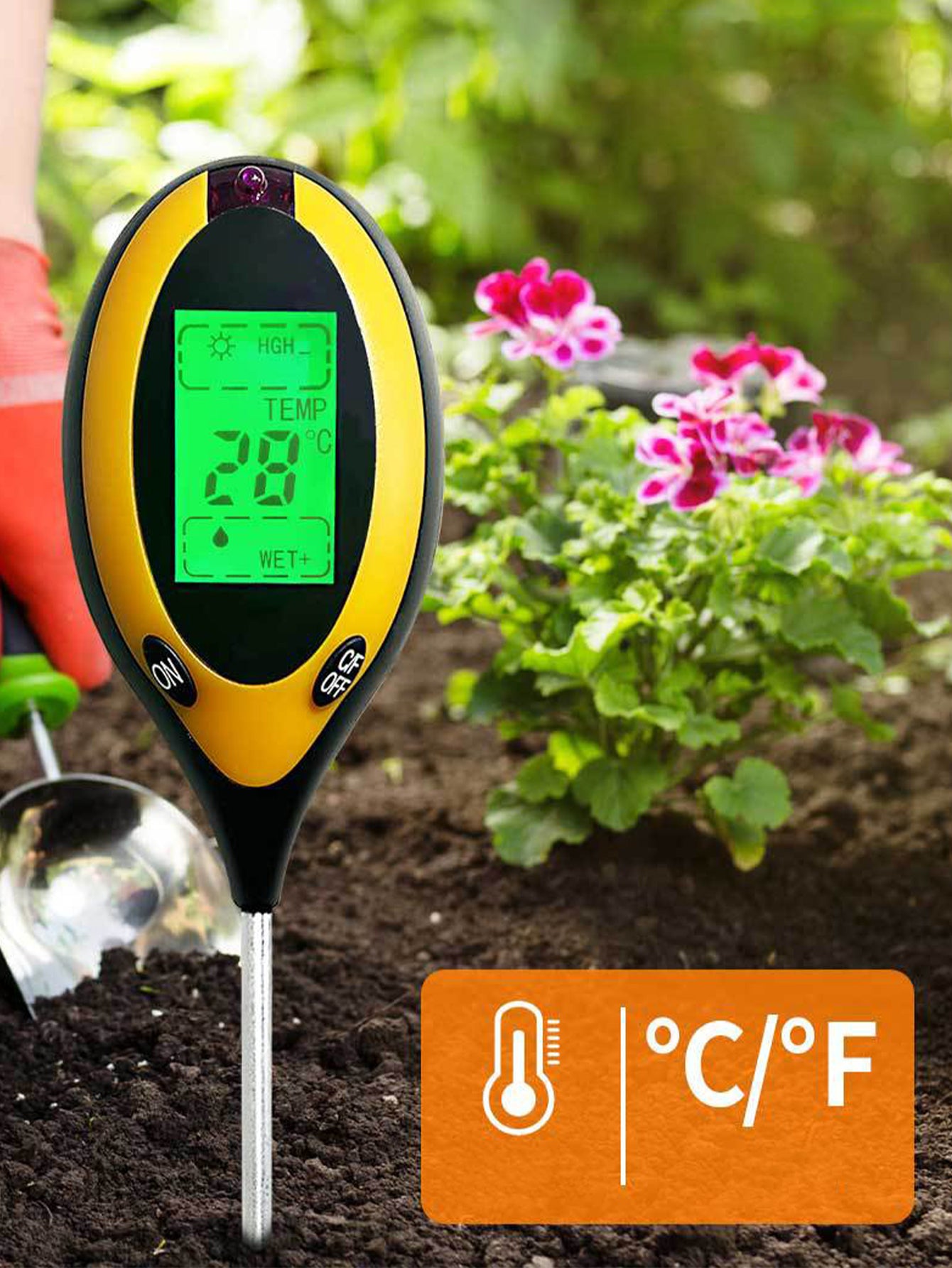 Four-in-one soil detector