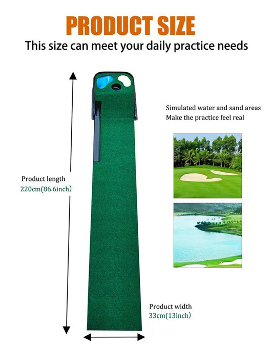 Golf putting practice blanket