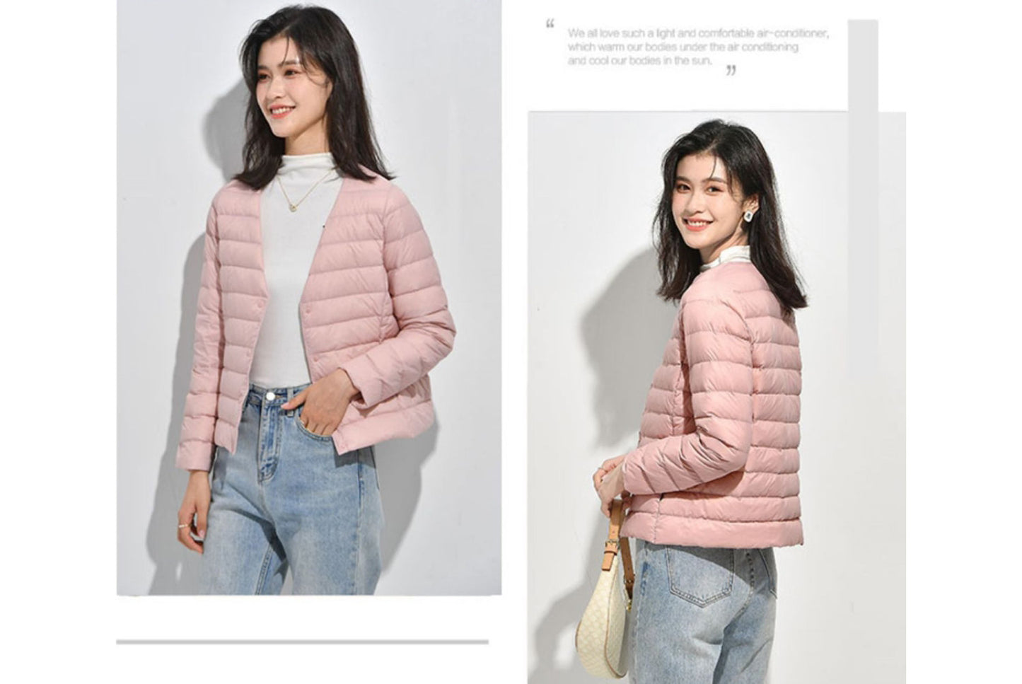 **Lightweight Down-Lined Down Jacket for Autumn/Winter (Warm Version)**