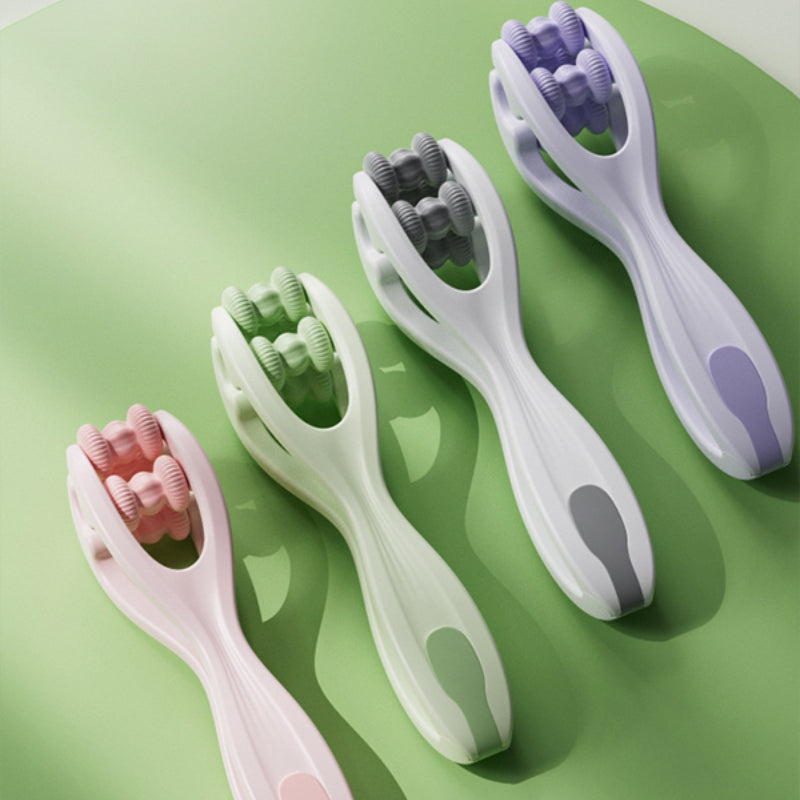 Double roller finger massager