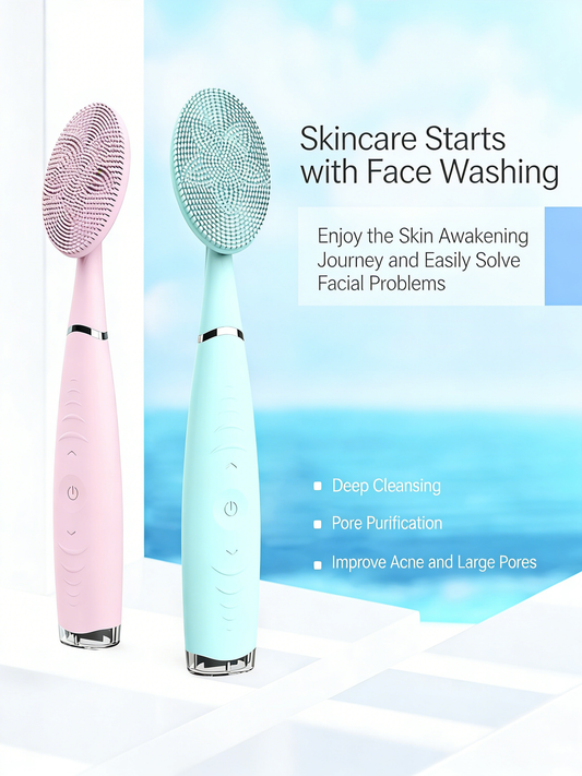 Electric Silicone Facial Cleansing Brush
