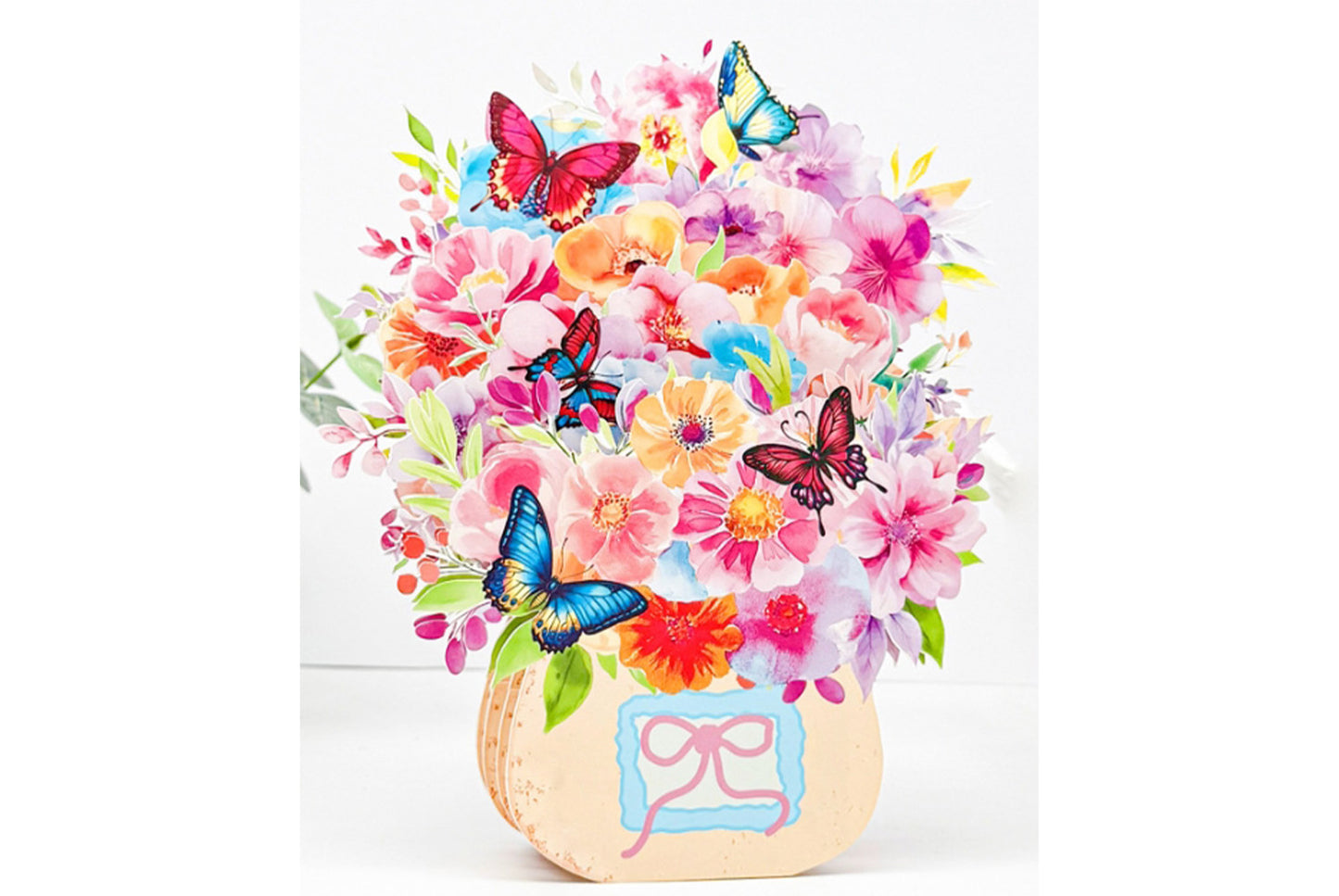 3D Pop-Up Greeting Card with Floral Design