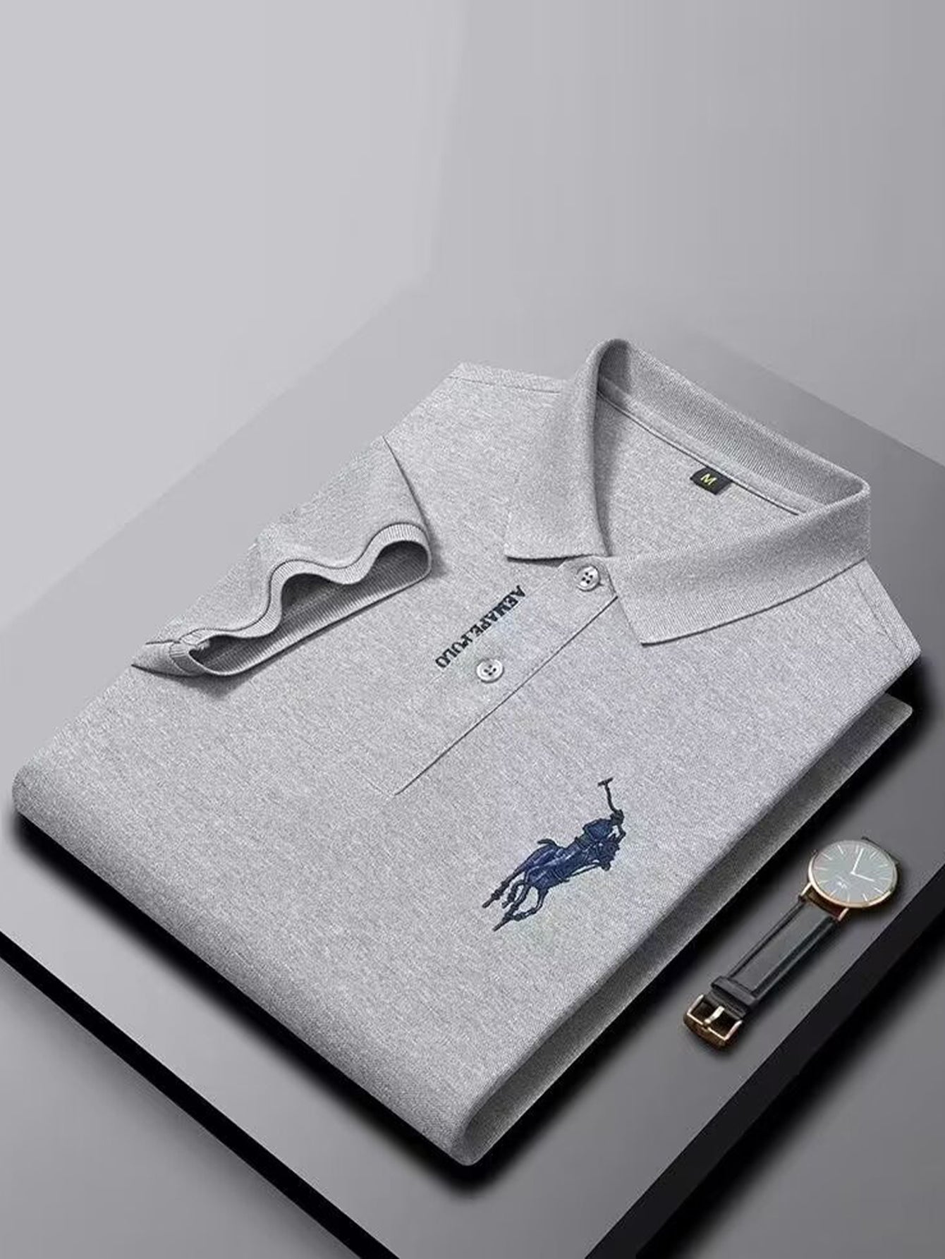 Men's business embroidered POLO shirt