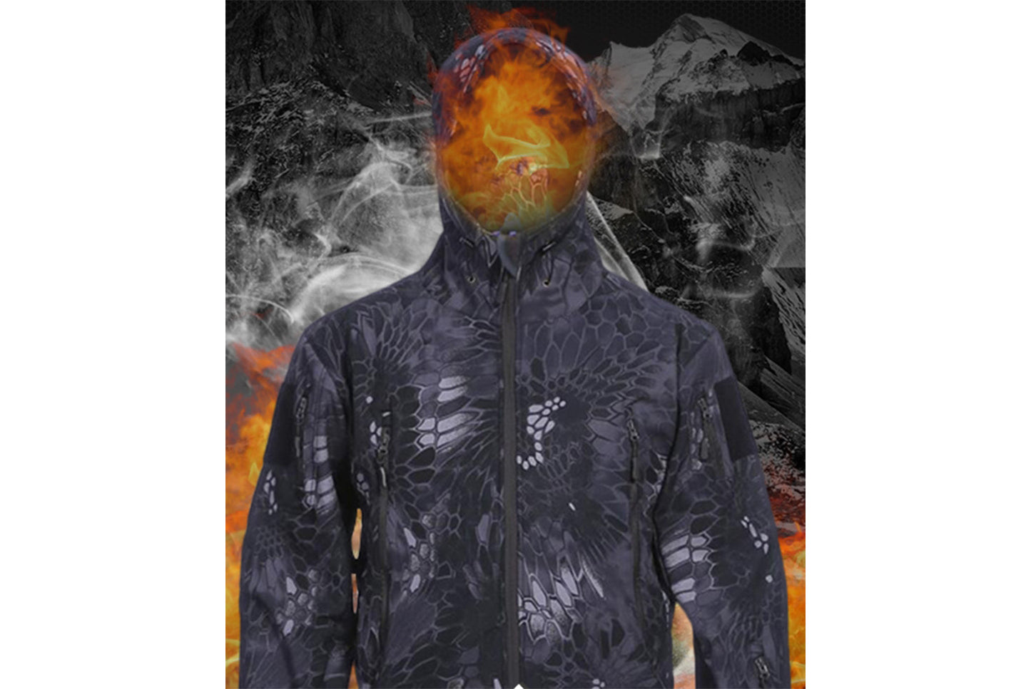 Men's Waterproof and Warm Sharkskin Softshell Jacket