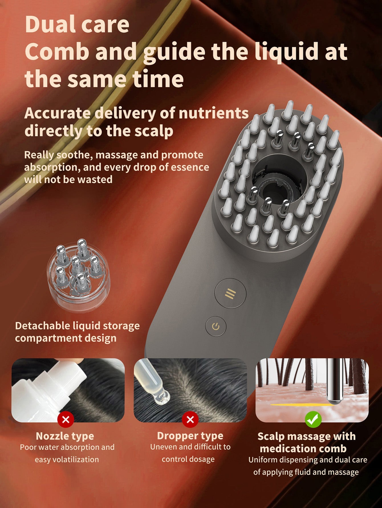 Scalp Massage Medicated Comb