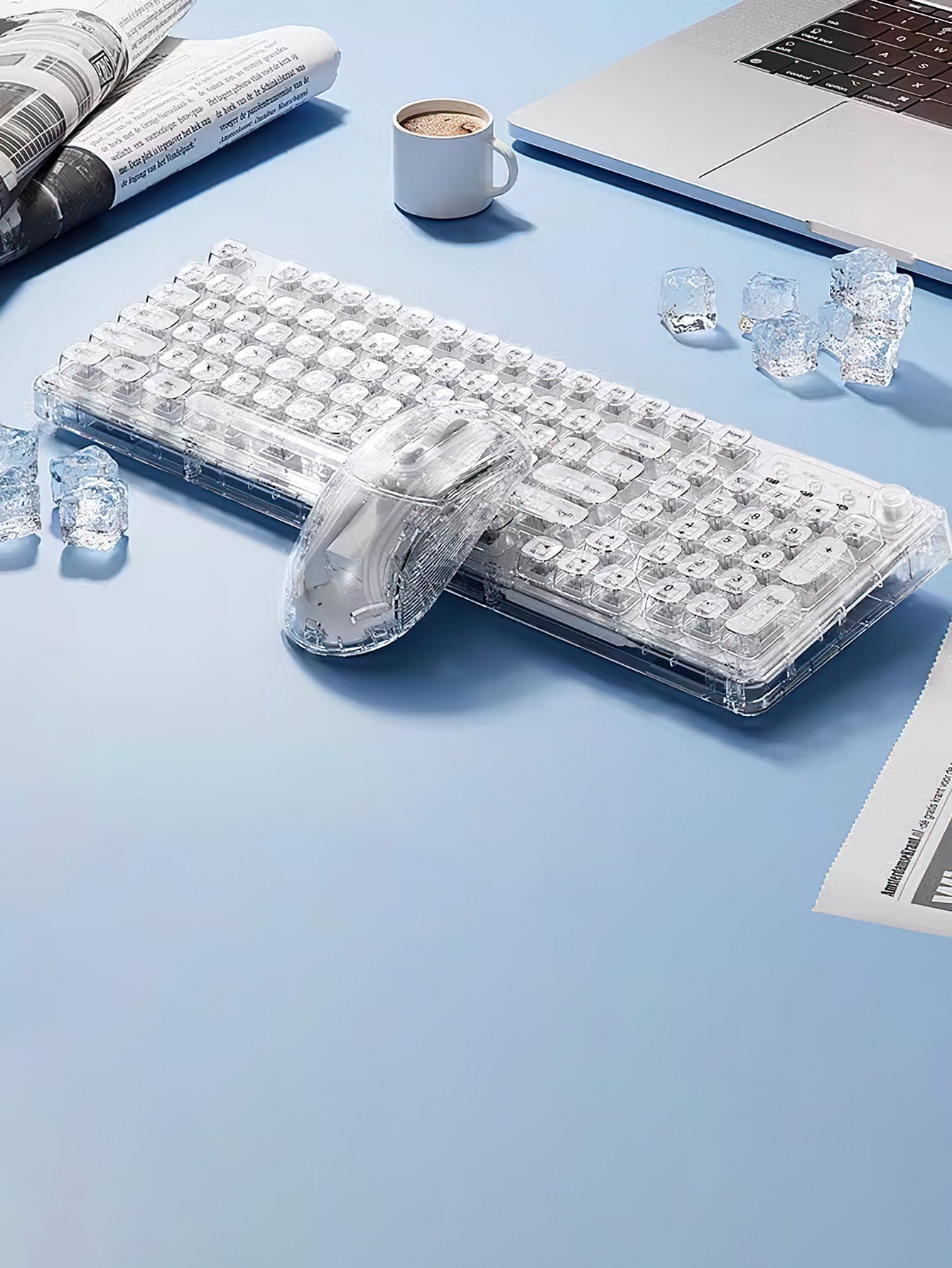 Crystal-Clear Wireless Bluetooth Keyboard - 2 Colours