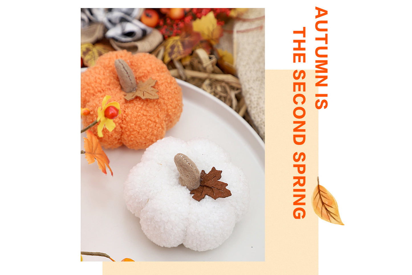 Halloween Decorations, Nordic-Style Simulated Pumpkin Figurine and Gift**