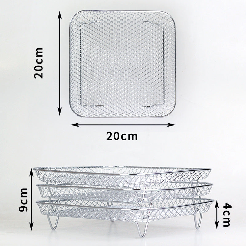 Air Fryer Three-Layer Stainless Steel Grill Rack