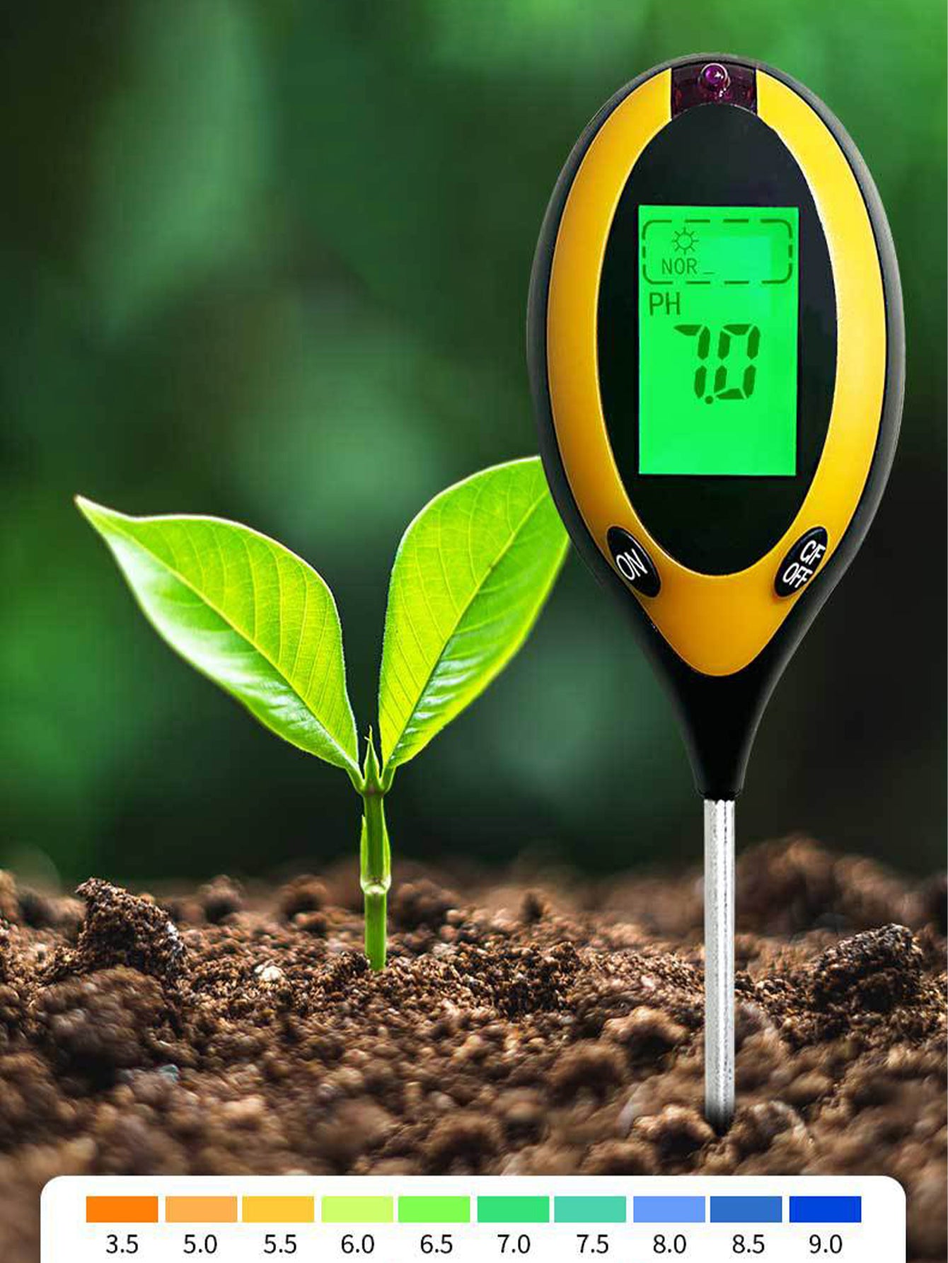 Four-in-one soil detector