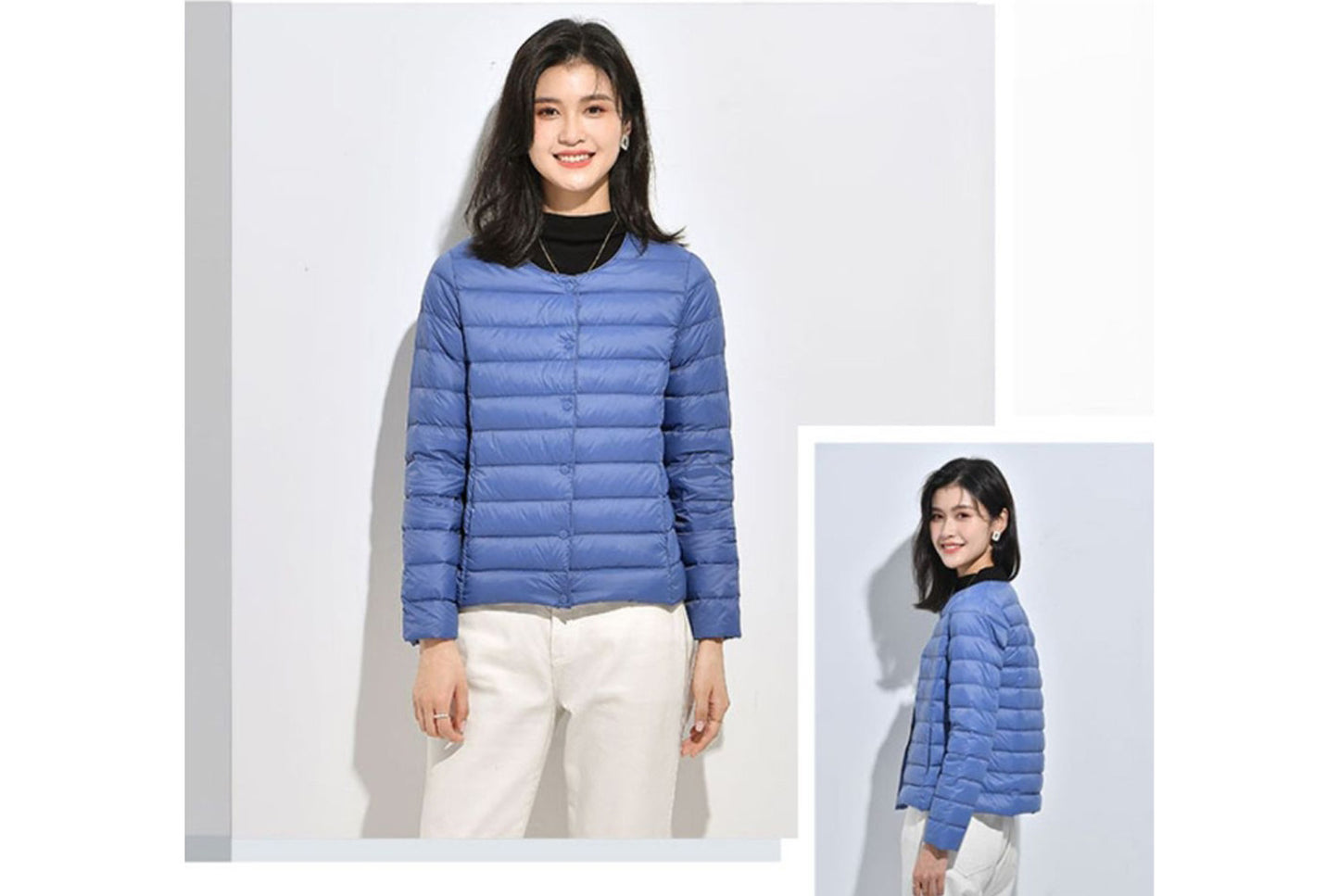 **Lightweight Down-Lined Down Jacket for Autumn/Winter (Warm Version)**