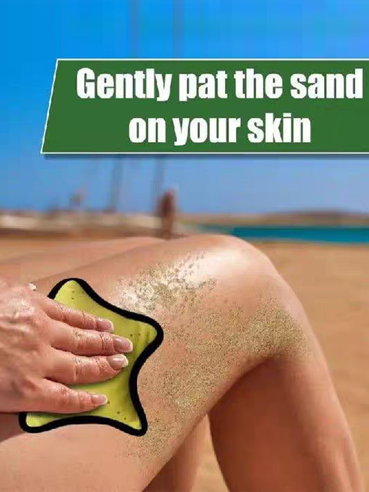 Starfish 3D Beach Sand Removal Powder Bag (Yellow)