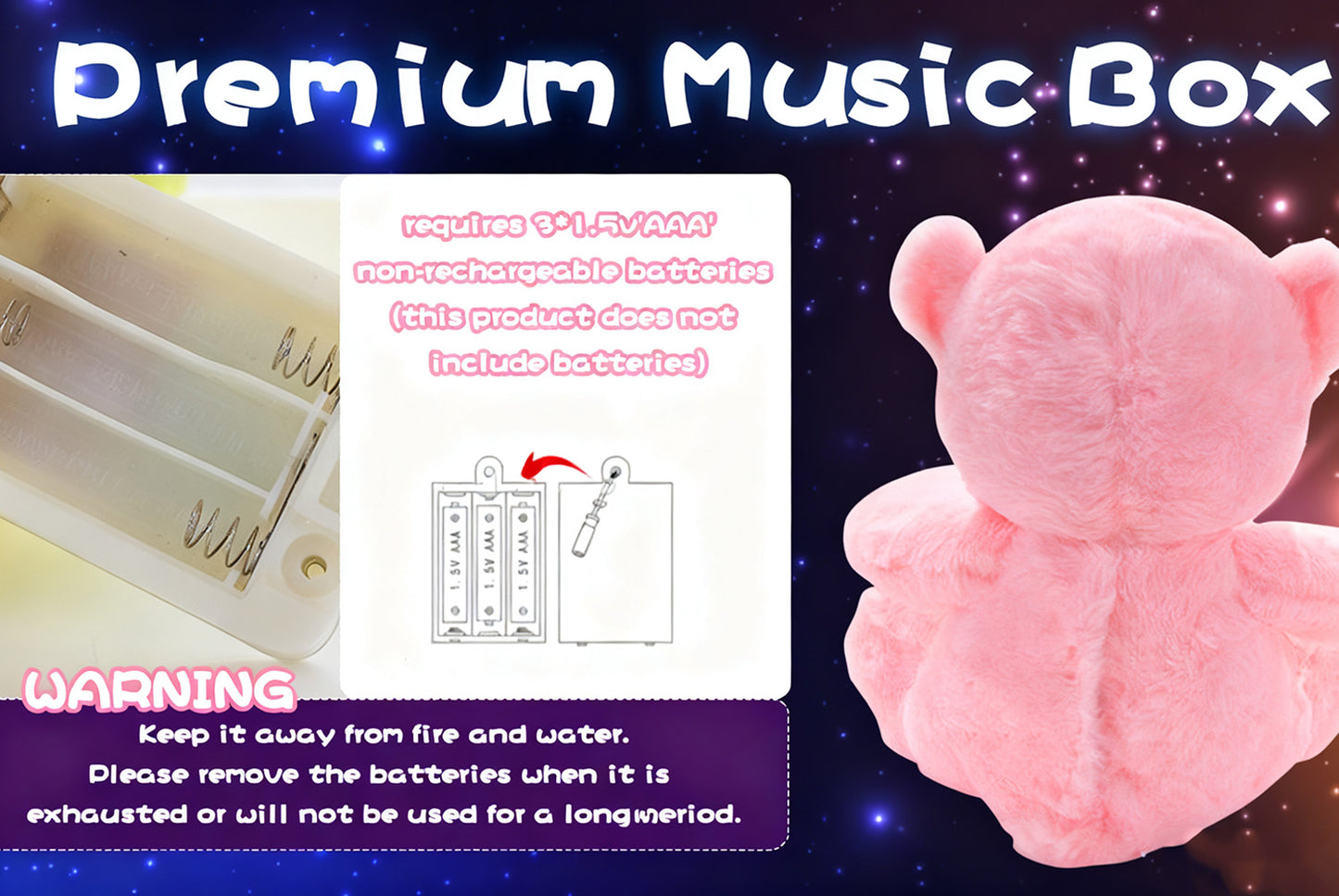 **Yellow Teddy Bear Musical Light-Up Plush Toy | Soothing Doll**