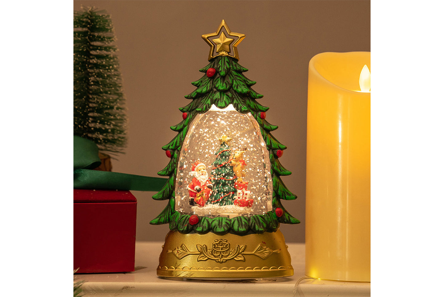 *Christmas Tree Snow Crystal Chandelier - Creative Christmas Ornament*