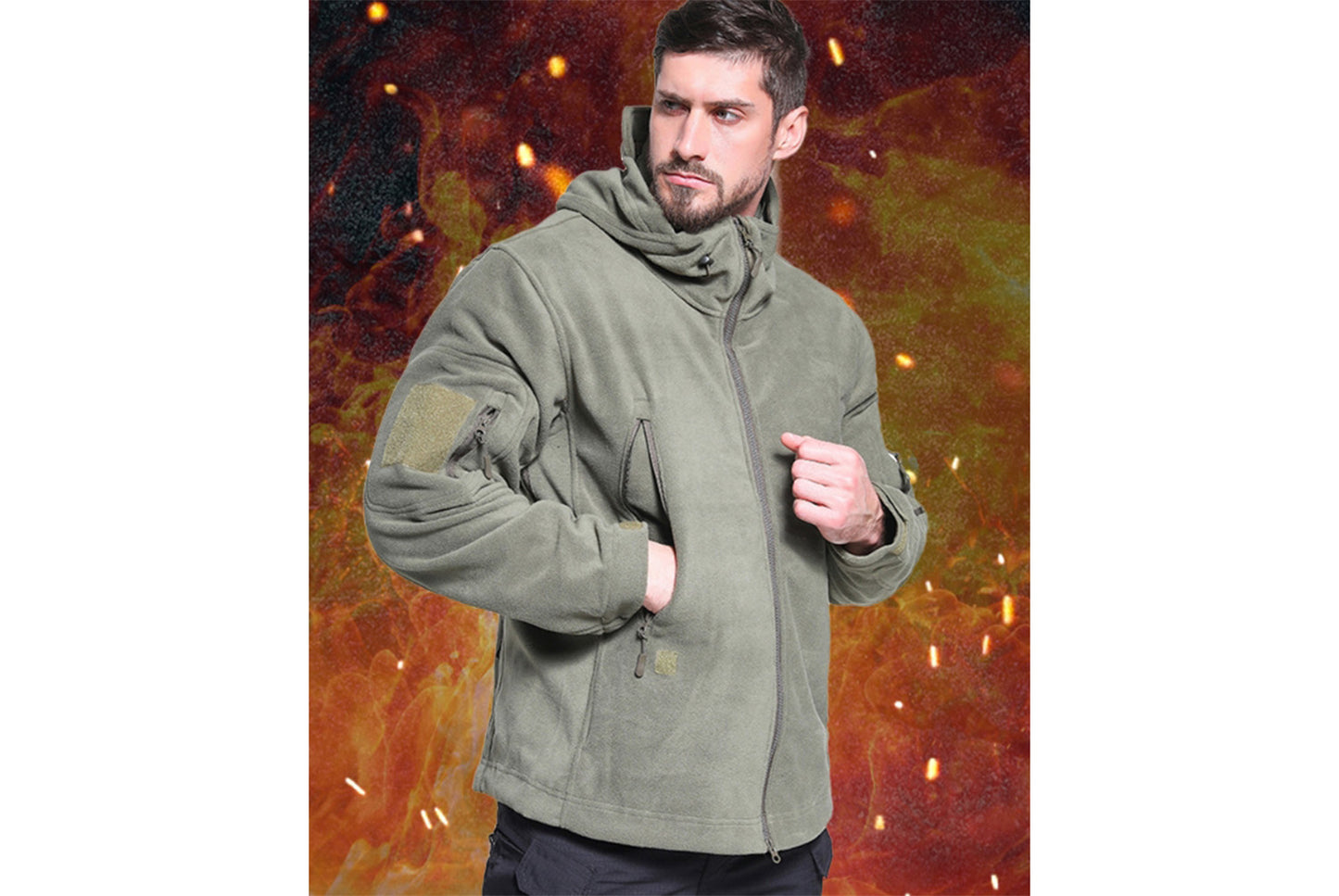 **Men's Thickened Insulated Fleece Liner Jacket**