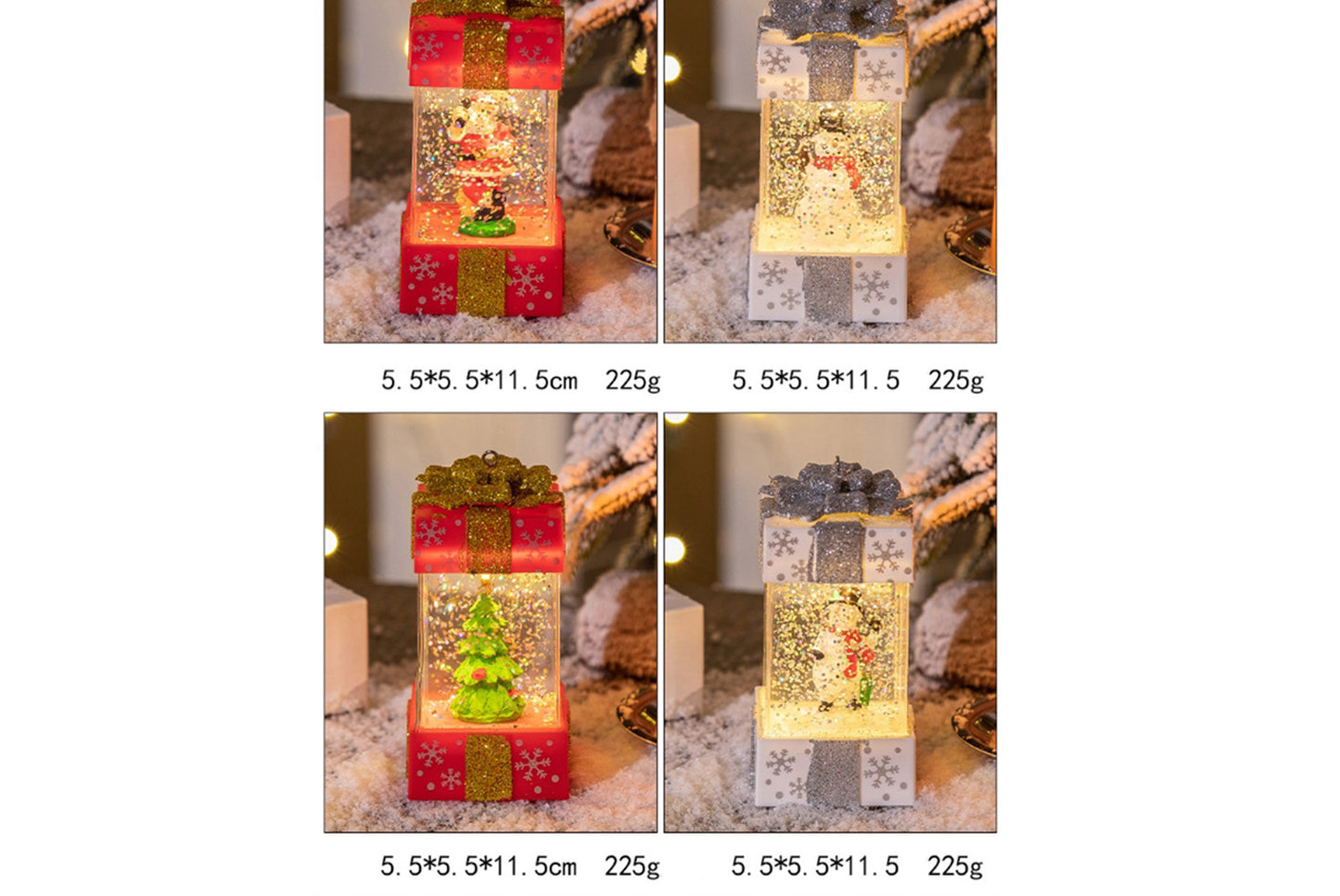 Christmas Gift Box Crystal Chandelier - Creative Luminous Decoration*