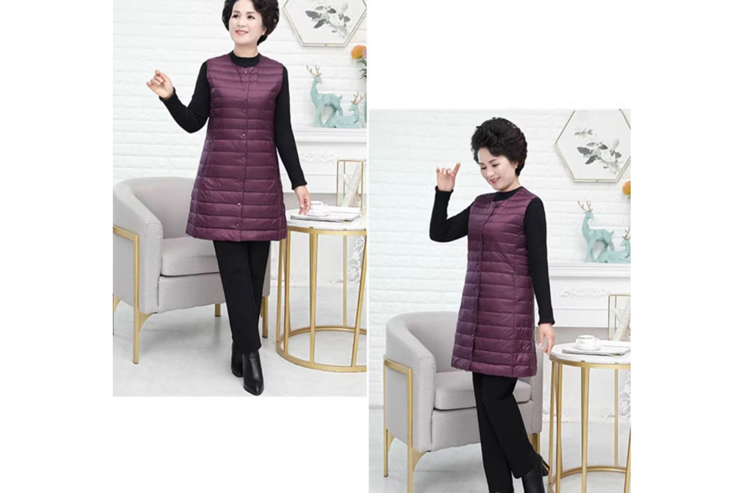 Middle-Aged and Elderly Down Vest