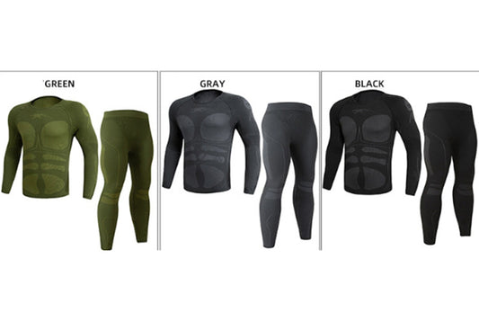 **Outdoor Sports High-Stretch Thermal Underwear Set**