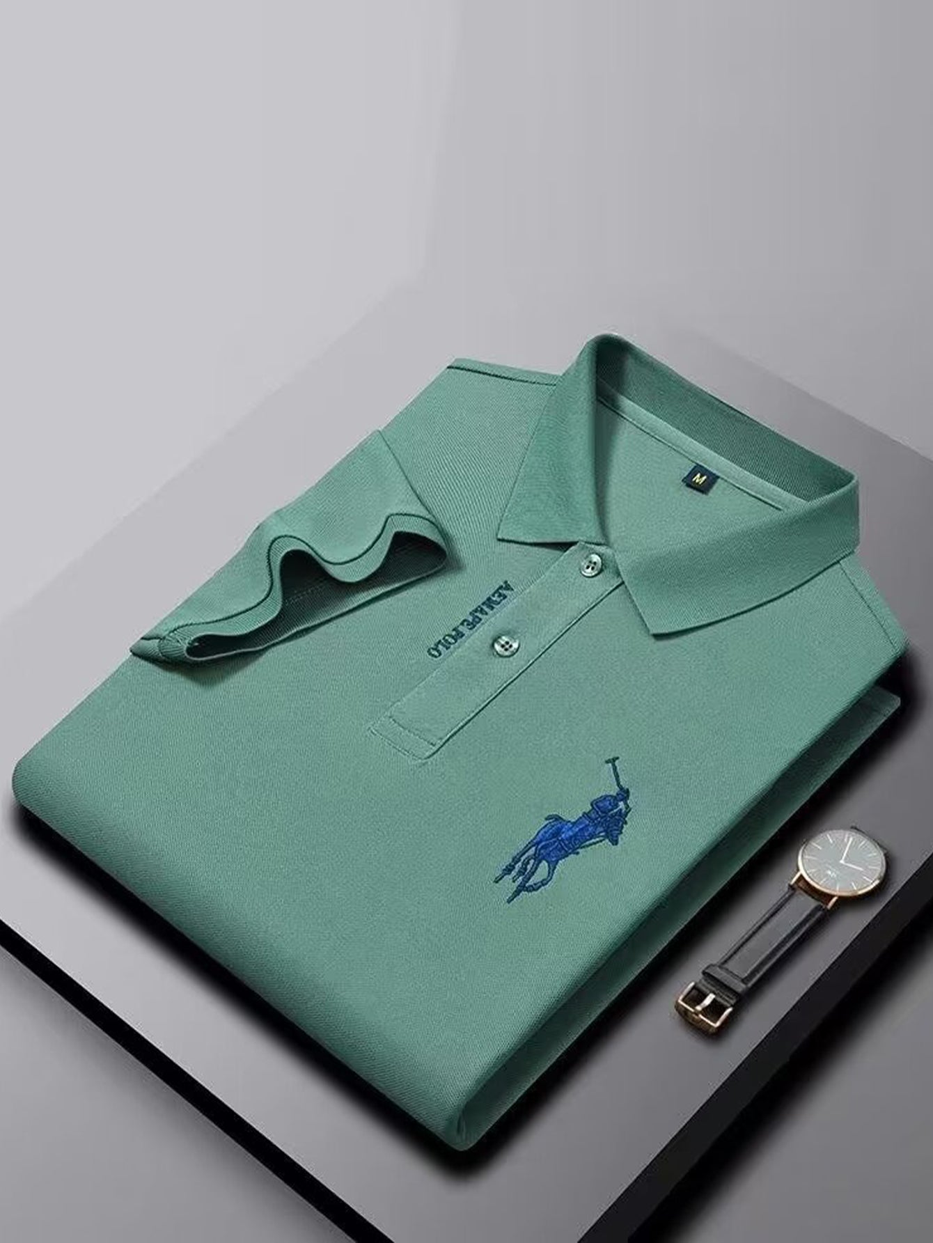 Men's business embroidered POLO shirt