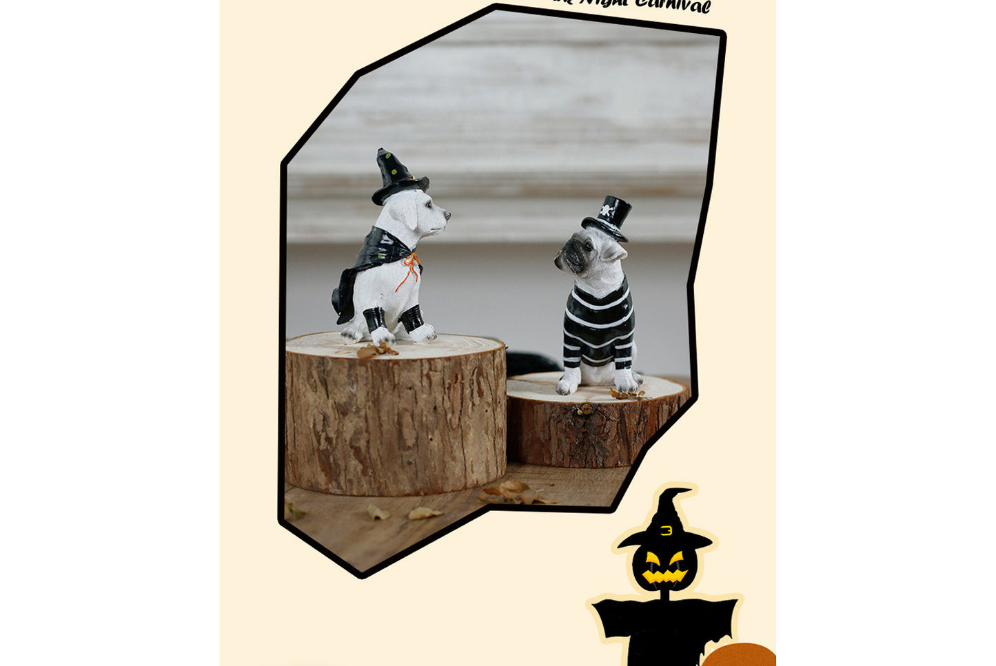 **Halloween Pet Dog Resin Ornament**