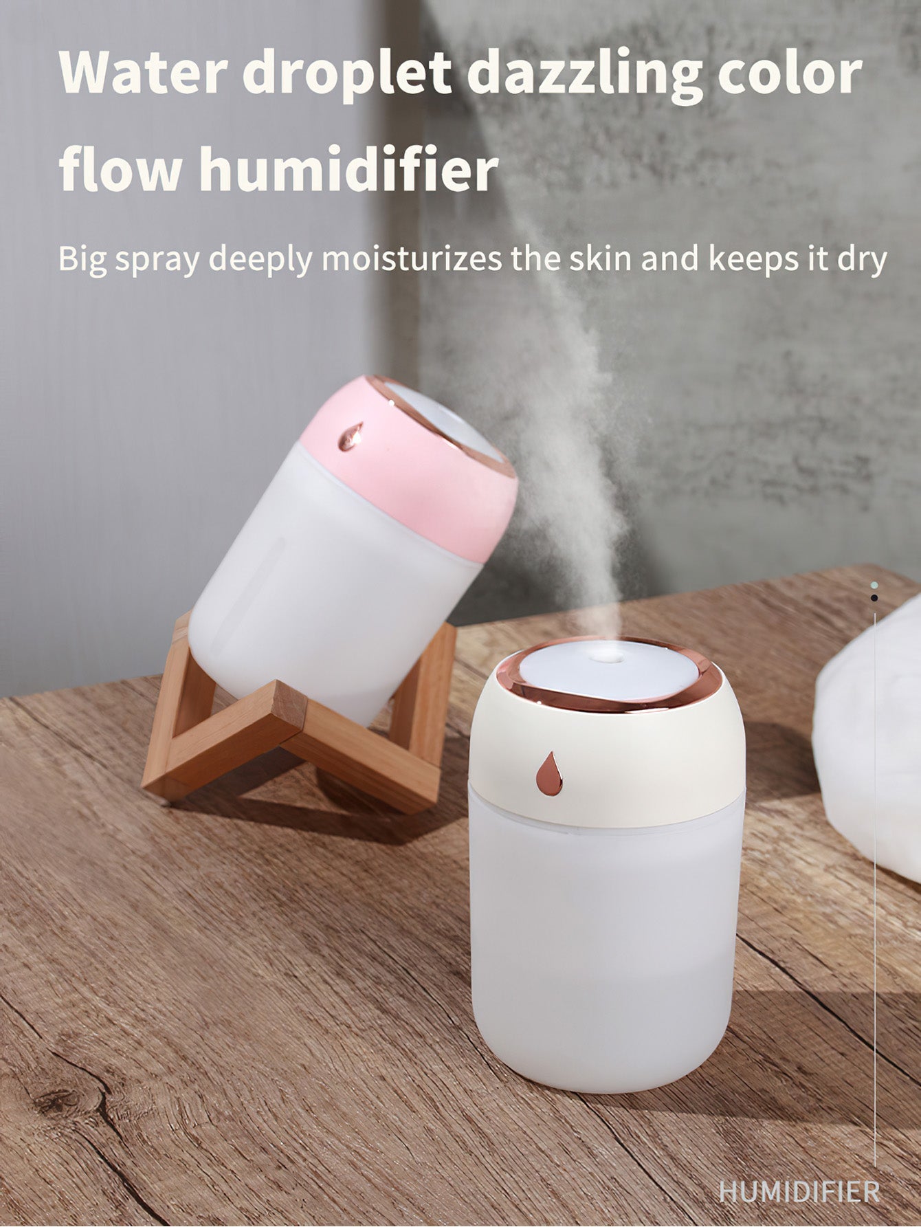 Mini Water Drop Humidifier: Perfect for Home and Travel - 3 Colours