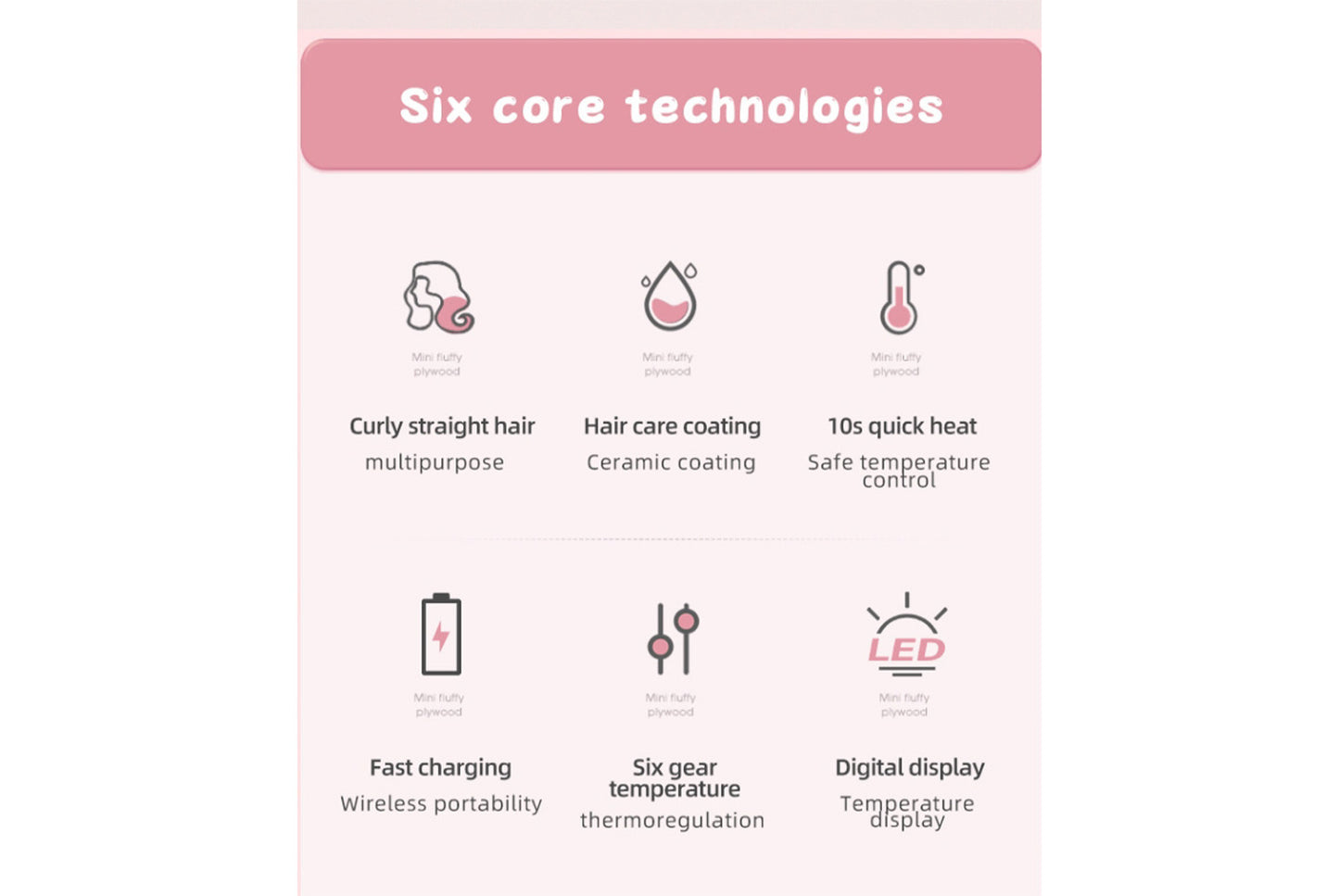 **Mini Wireless Straightener & Curler**