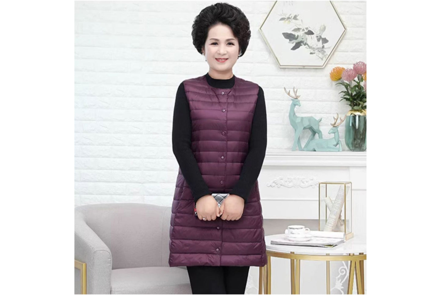 Middle-Aged and Elderly Down Vest