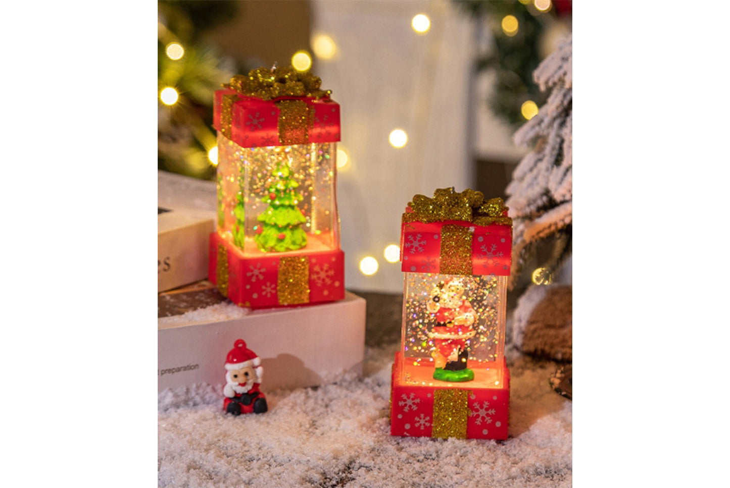 Christmas Gift Box Crystal Chandelier - Creative Luminous Decoration*
