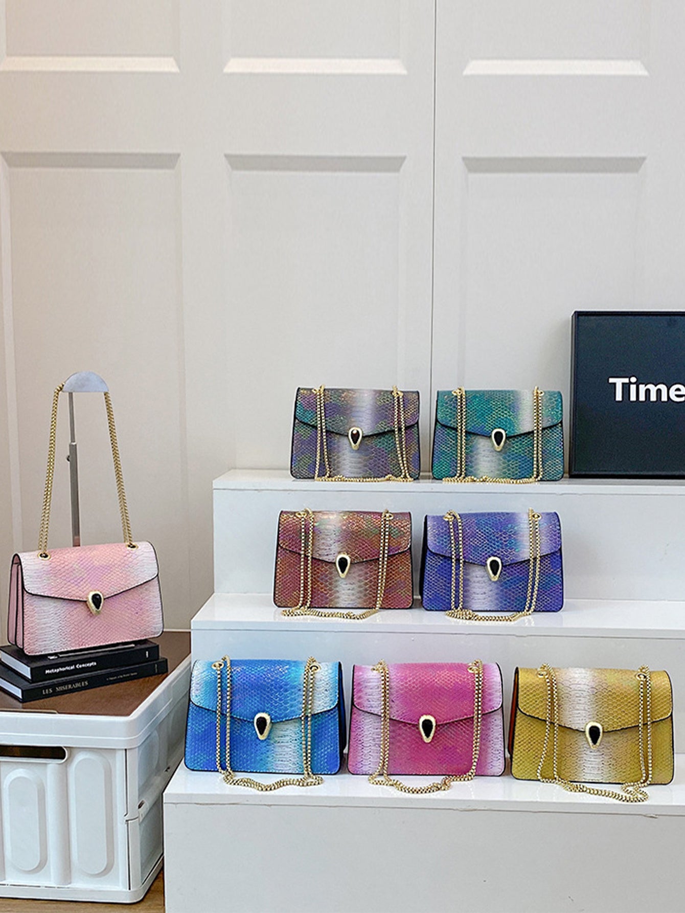 light luxury retro chain small square bag