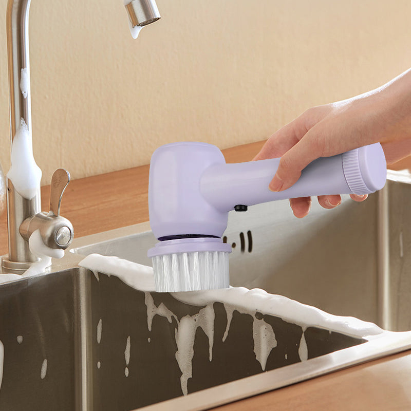 Cordless electric cleaning brush