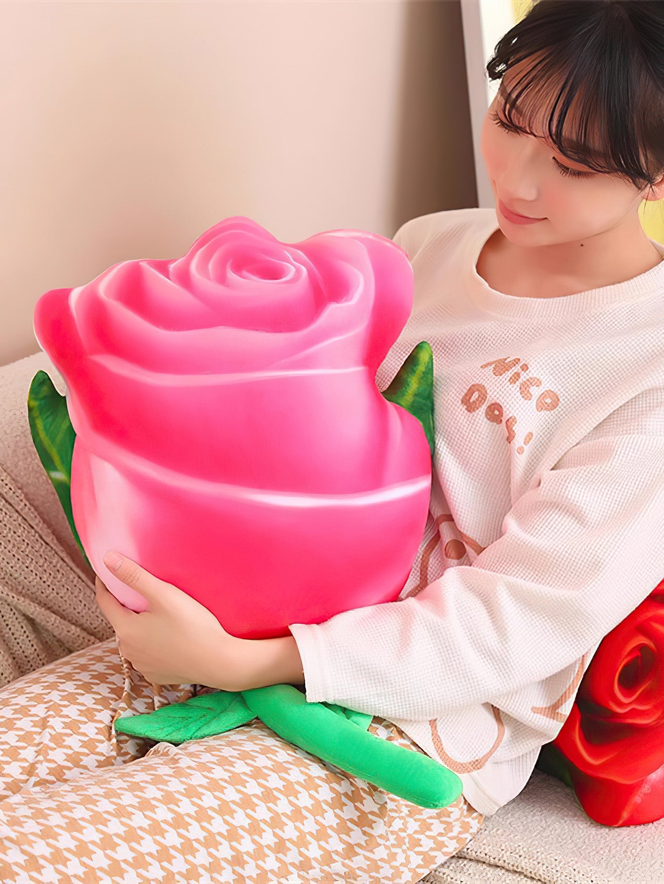 Blooming Rose Decorative Pillow – Your Versatile Comfort Companion - 2 Colours