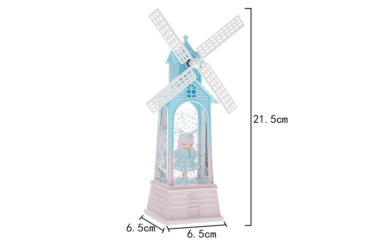 Creative Windmill Music Box - LED Light-Up Crystal Chandelier Gift