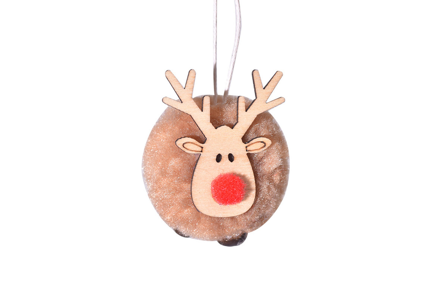 **Christmas Plush Deer Pendant - Holiday Decorative Figure**