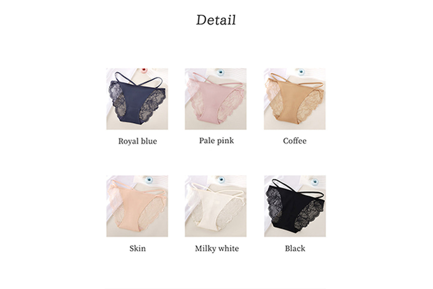 **Ice Silk Lace Bandeau Briefs**