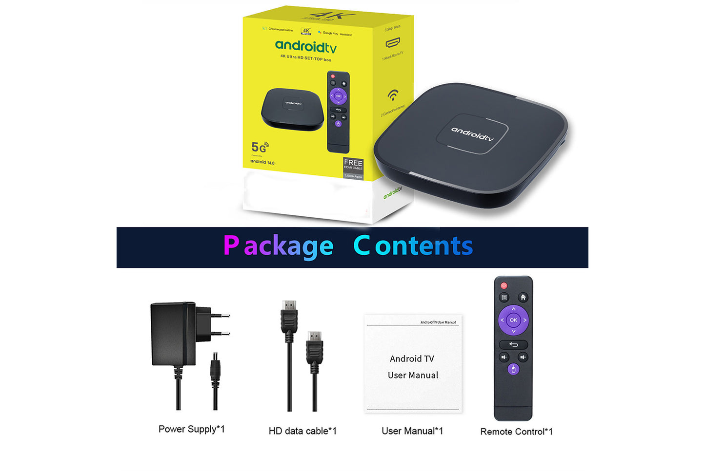 **Q96A1 4K Smart Internet Set-Top Box 8GB+128GB UK Edition**(UK plug)